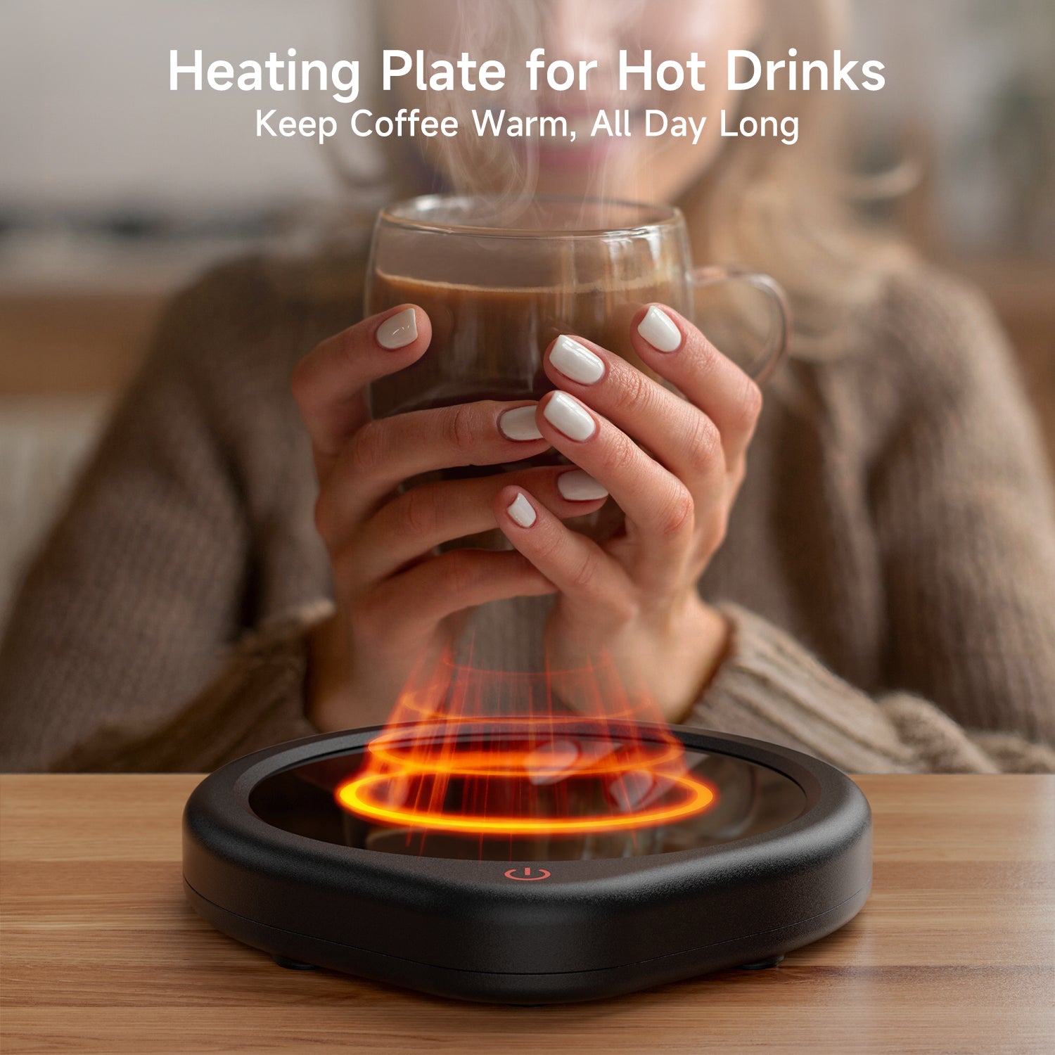 【2-Pack Mug Warmer Set 】 Double the Warmth for Work and Home, Perfect for Gifting!