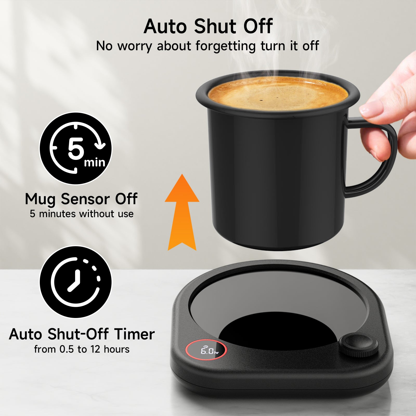 【2-Pack Coffee Mug Warmer Set 】 Perfect for Work, Home, and Gifting!