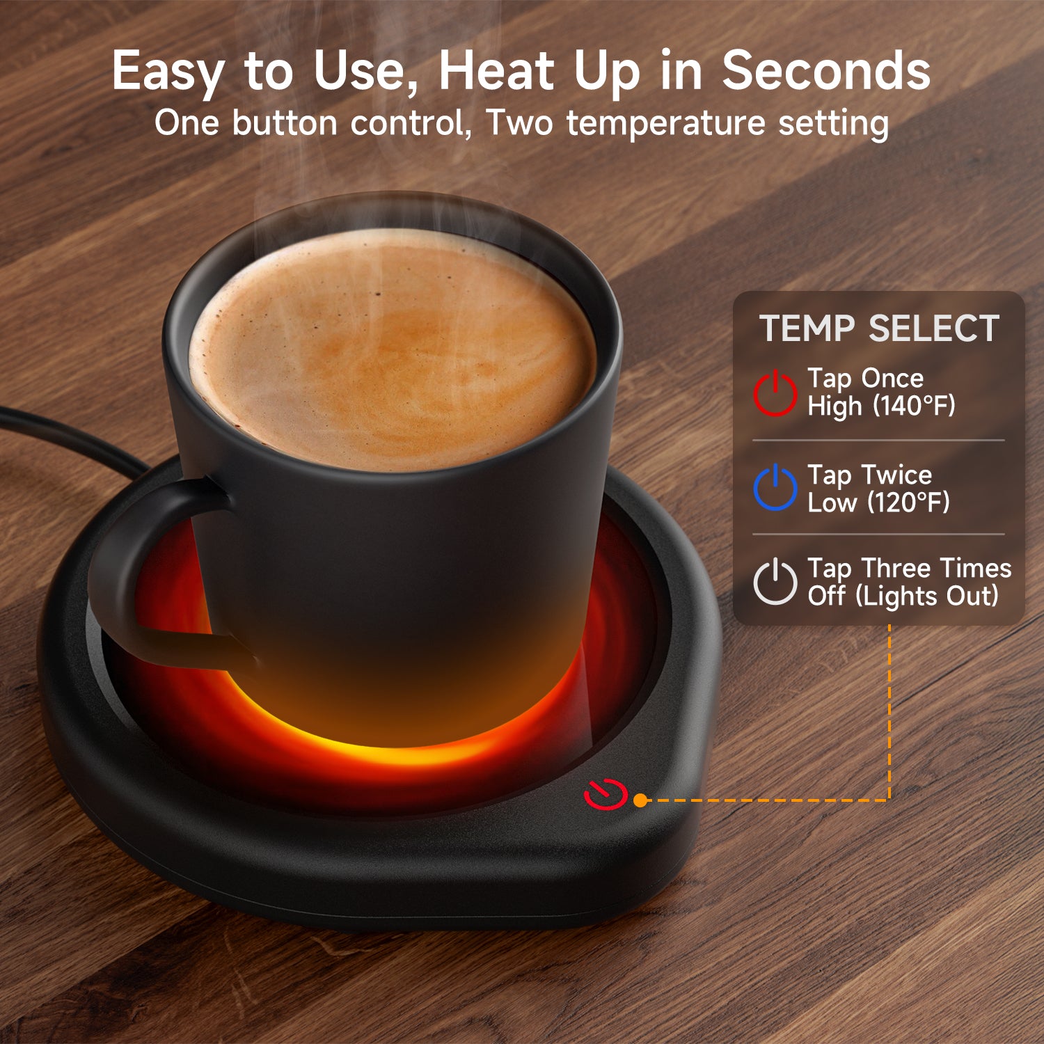 【2-Pack Mug Warmer Set 】 Double the Warmth for Work and Home, Perfect for Gifting!