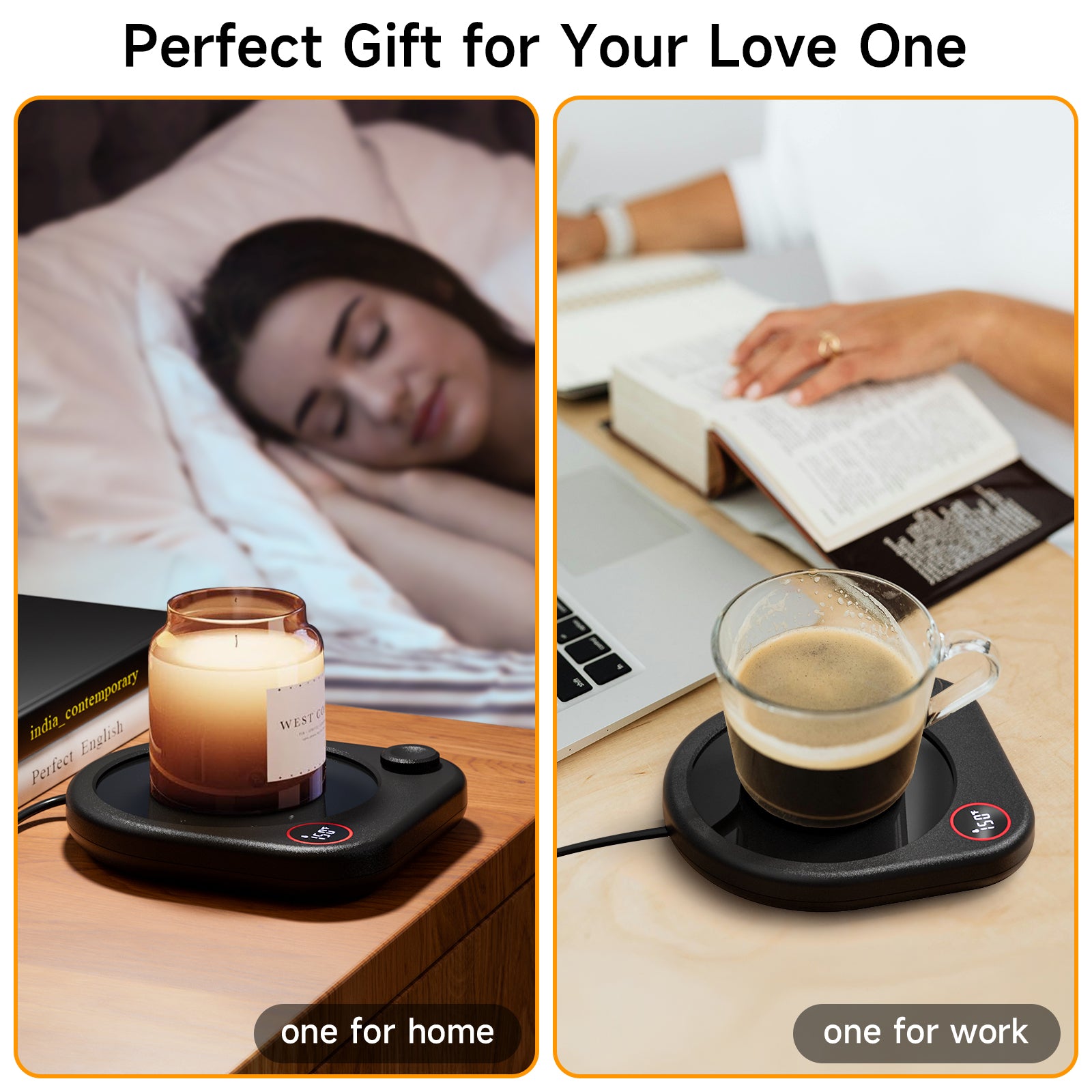 【2-Pack Coffee Mug Warmer Set 】 Perfect for Work, Home, and Gifting!