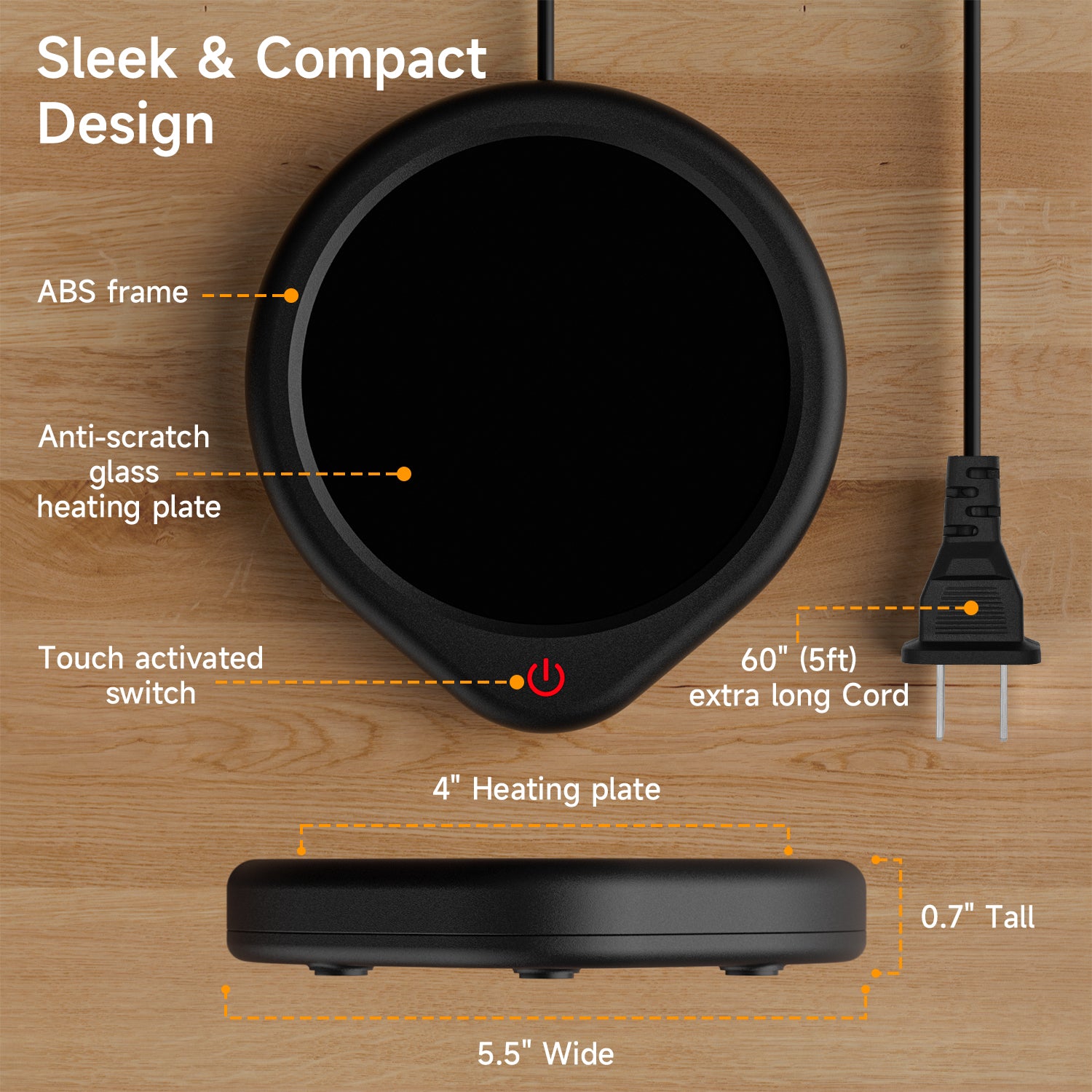 【2-Pack Mug Warmer Set 】 Double the Warmth for Work and Home, Perfect for Gifting!