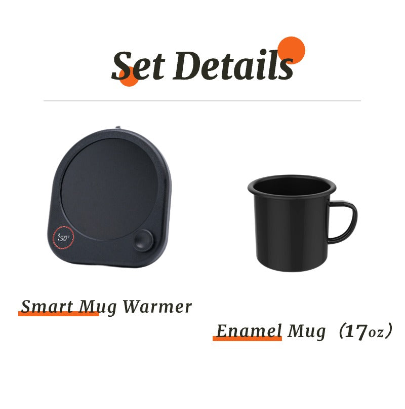 Coffee Mug Warmer Set, for Tea Milk Beverages with Adjustable Temperature Display，Best mug warmer for office