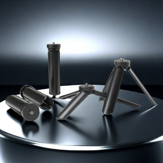 Aluminum Alloy Mini Tripod Stand for Stabilizer, Camera Mounts, Live Streaming, Projector, and LED Light – Desktop Size