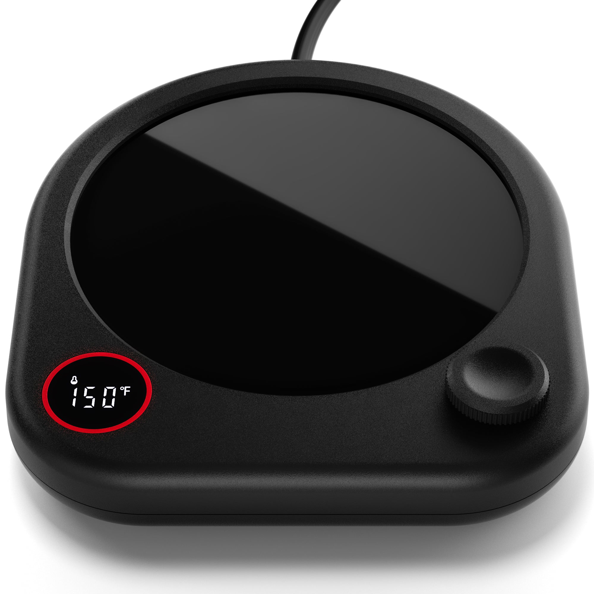 CT-01 with temperature display on left, adjustment dial on right and rear cord
